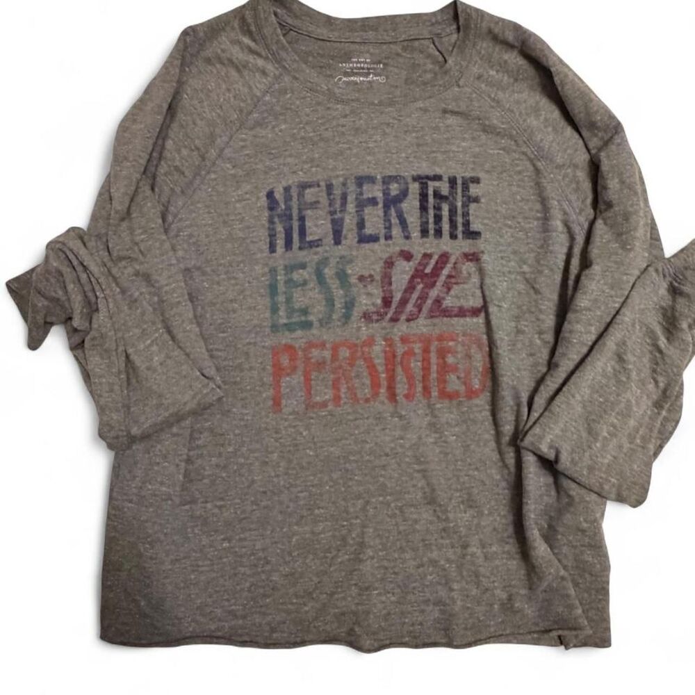 Anthropologie Women's Grey Shirt